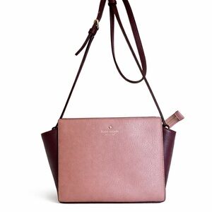 Kate Spade Crossbody Bag Pink Burgundy
